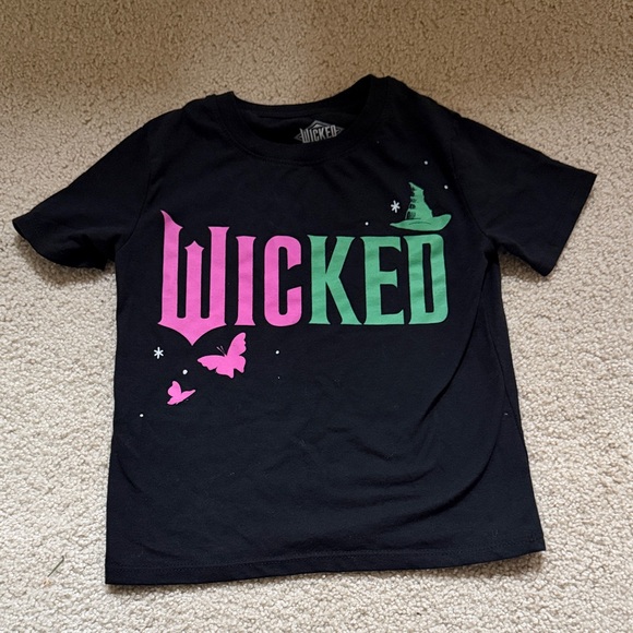 Girls WICKED T-shirt size 7 - Picture 1 of 4